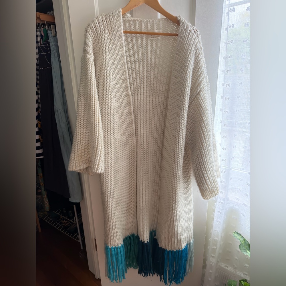 Anthropologie Cardigan with Scarf